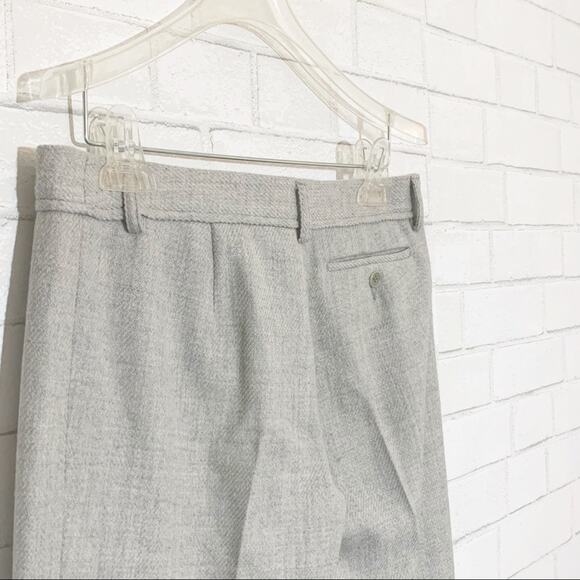 RESERVED BCBGMaxAzria Grey Wool Cropped Carrie Pants Size 4 - Picture 7 of 11